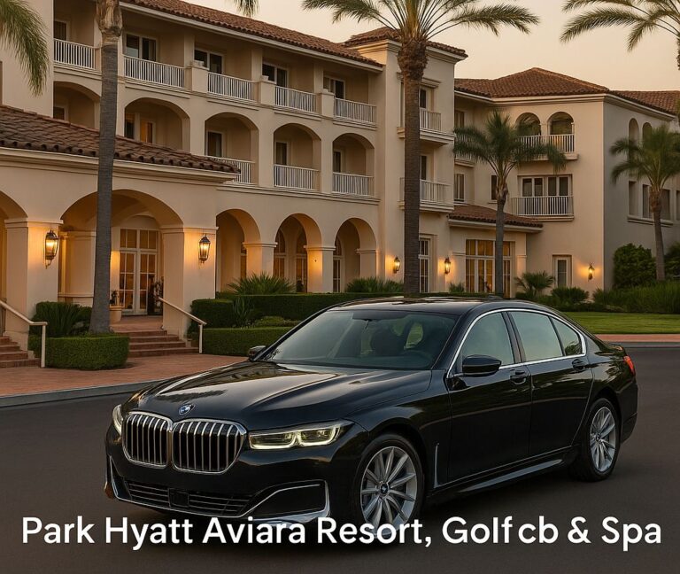 Park Hyatt Aviara Transportation with a luxury BMW 7 Series at Park Hyatt Aviara Resort, Golf Club & Spa