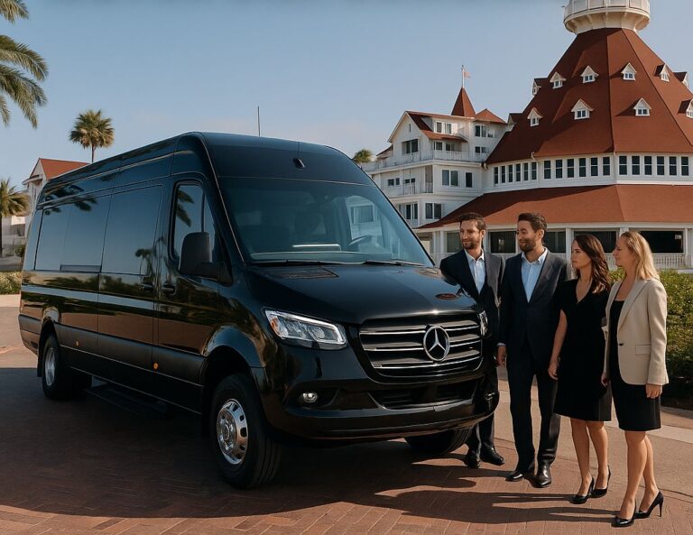 Hotel del Coronado car service executive sprinter van