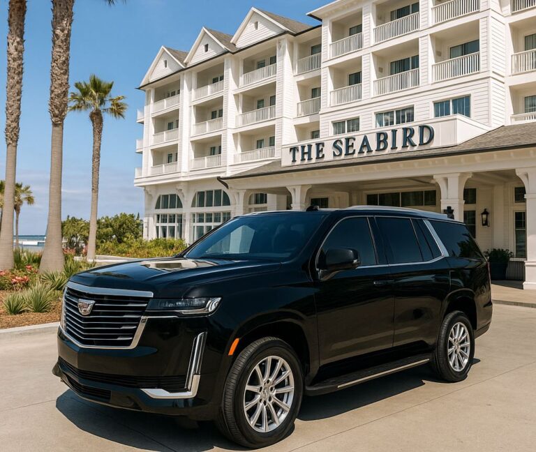 Luxury SUV providing The Seabird Resort Oceanside car service by Richline