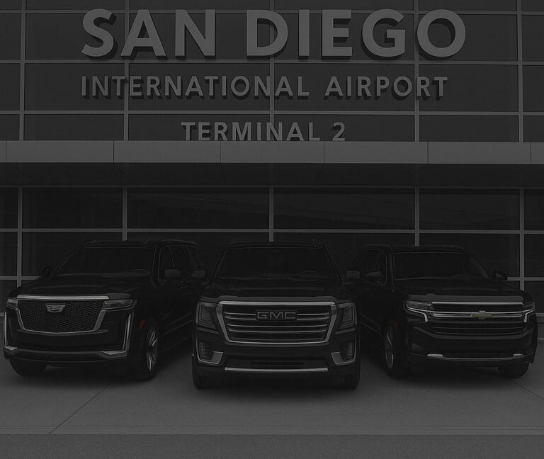 San Diego International Airport Terminal 2 black car fleet