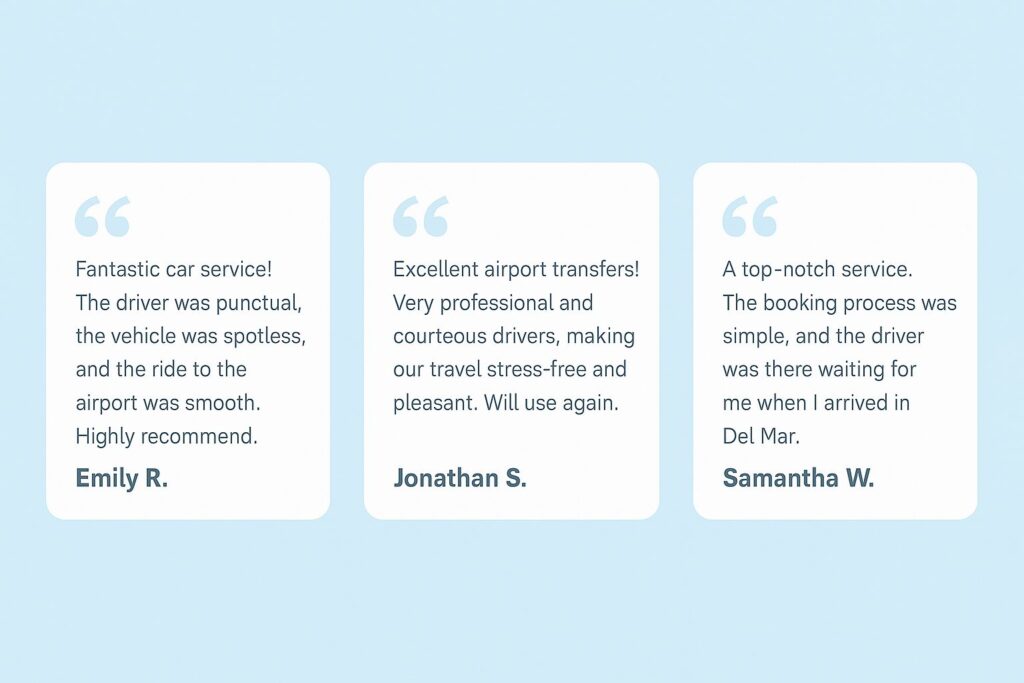 Del Mar- Airport Car Service