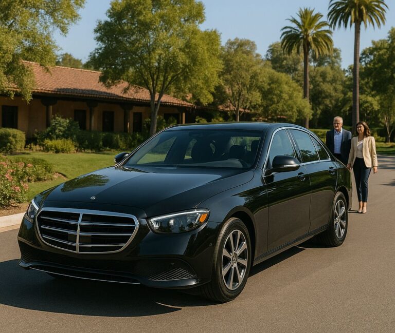 Rancho Santa Fe Black Car Service – Executive Mercedes Sedan for Private Chauffeur Airport Transfers