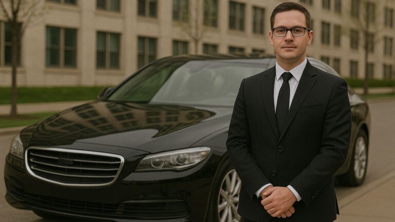 Executive Airport Transportation San Diego – Professional Chauffeur with Luxury Black Sedan