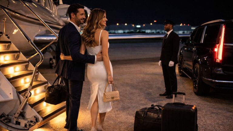Luxury SUV providing hourly black car service San Diego for private jet passengers with professional chauffeur assistance