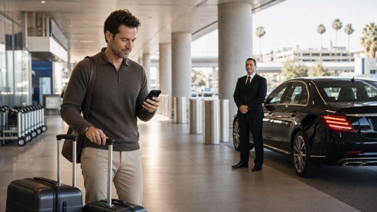 San Diego Airport to La Jolla transfer SAN pickup coordination with luggage and chauffeur